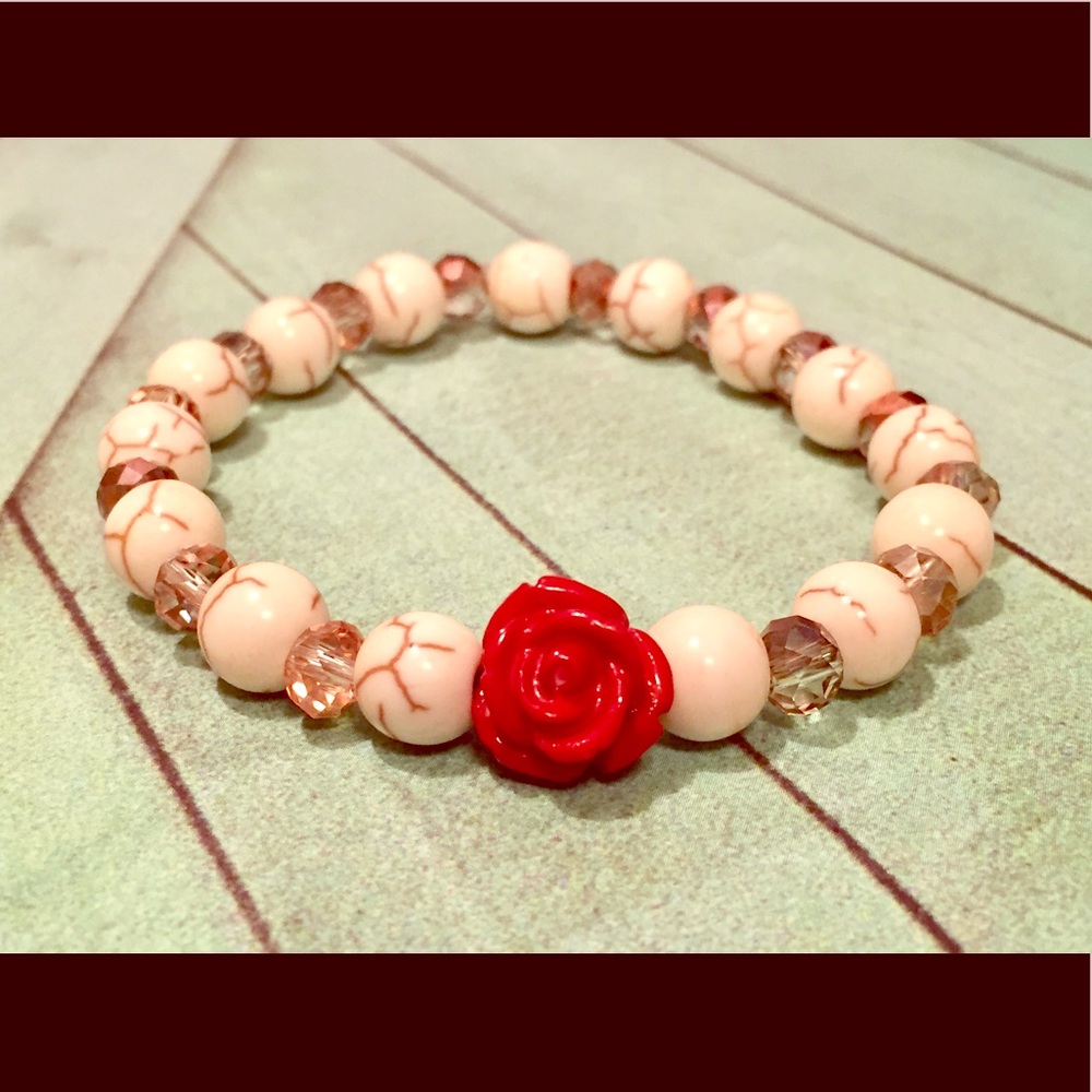 Rose Charm Bracelet